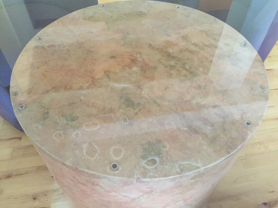 Designer Table And Four Purple Chairs With Pounded And Formed Mulberry Bark Pedestal By San Francisco Furniture Designer [Photo 17]