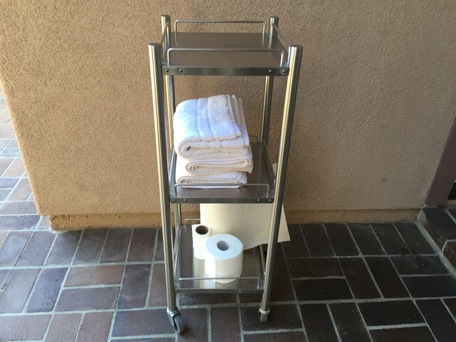 Stainless Steel Rolling Storage Cart [Photo 3]