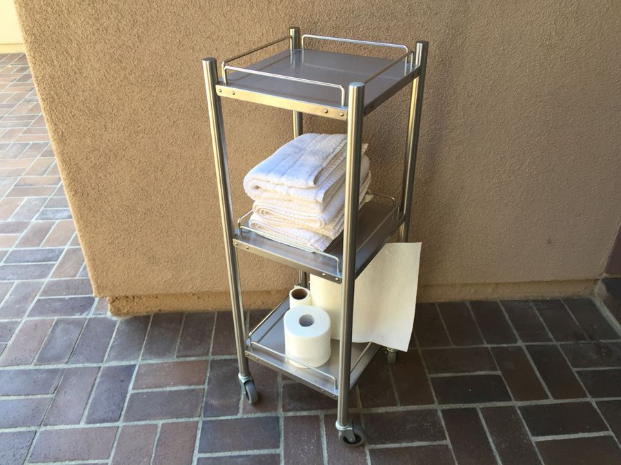 Stainless Steel Rolling Storage Cart [Photo 1]