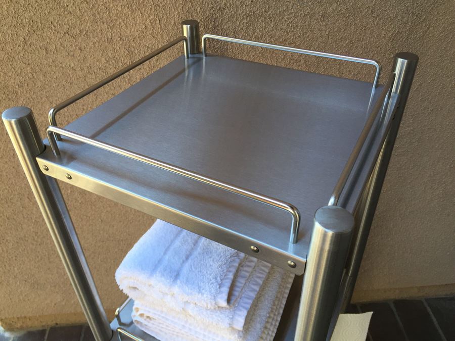 Stainless Steel Rolling Storage Cart [Photo 4]