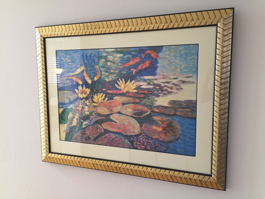 Nicely Framed Hand Signed Gary Ackerman Artist Proof Print Modern Impressionistic Style [Photo 1]