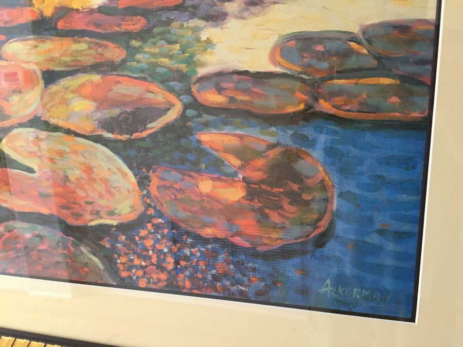 Nicely Framed Hand Signed Gary Ackerman Artist Proof Print Modern Impressionistic Style [Photo 11]