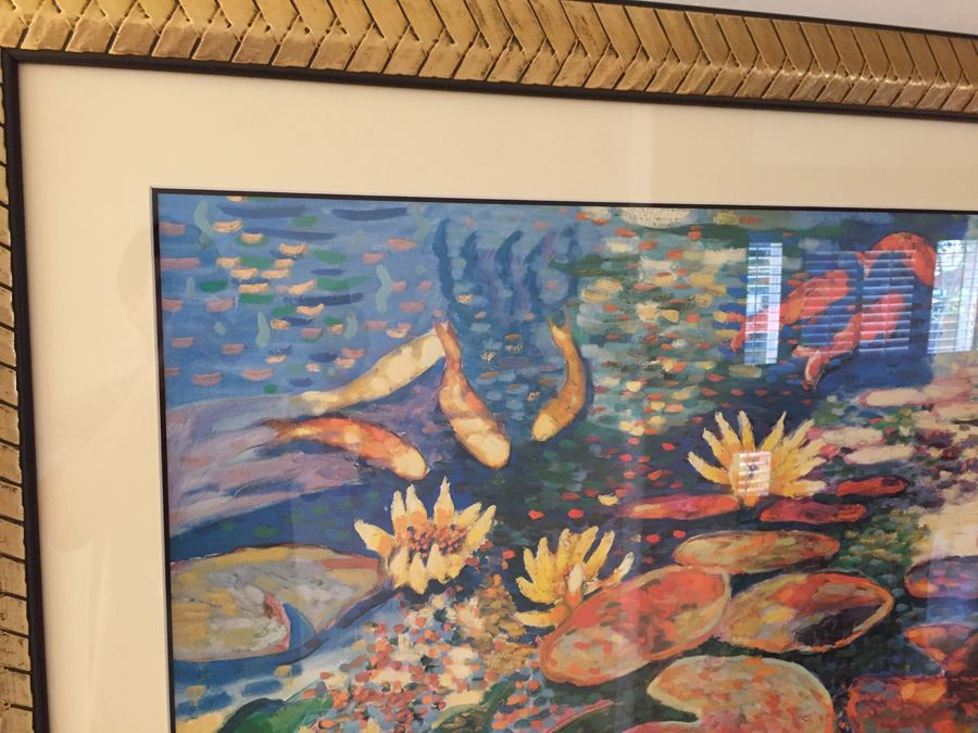 Nicely Framed Hand Signed Gary Ackerman Artist Proof Print Modern Impressionistic Style [Photo 13]