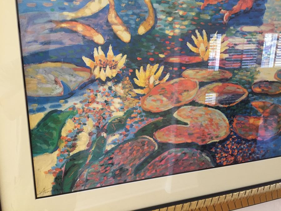 Nicely Framed Hand Signed Gary Ackerman Artist Proof Print Modern Impressionistic Style [Photo 12]