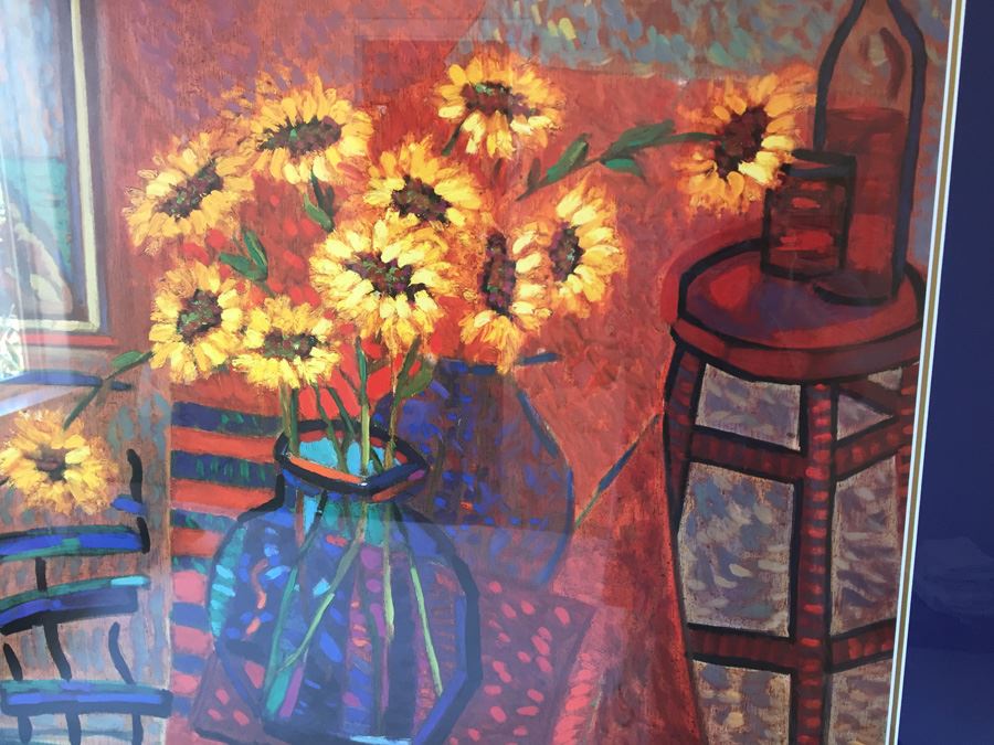 Nicely Framed Hand Signed Ackerman Artist Proof Print Modern Impressionistic Style [Photo 2]