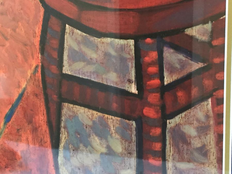 Nicely Framed Hand Signed Ackerman Artist Proof Print Modern Impressionistic Style [Photo 5]