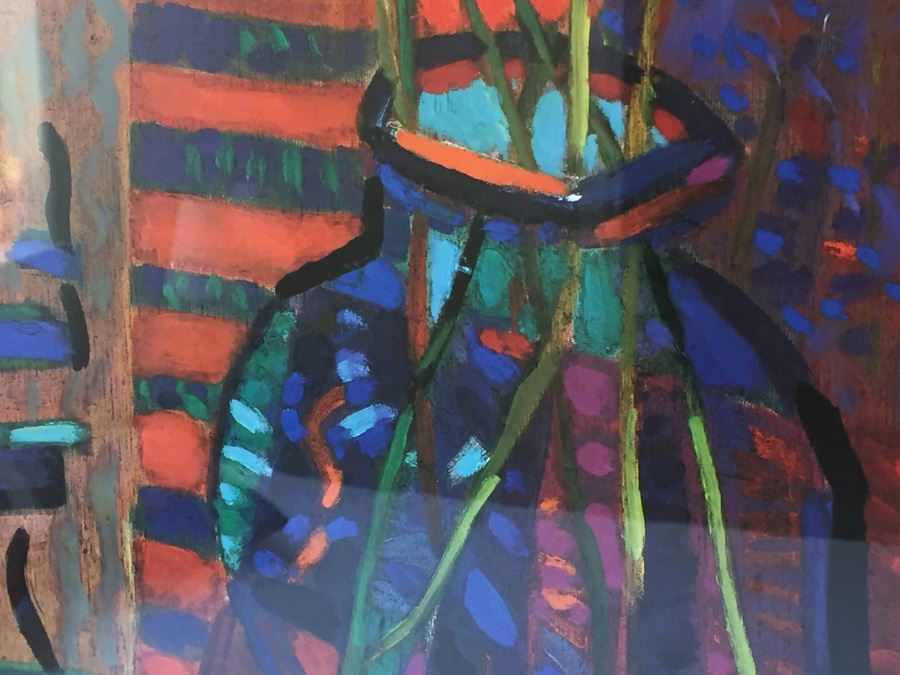 Nicely Framed Hand Signed Ackerman Artist Proof Print Modern Impressionistic Style [Photo 6]