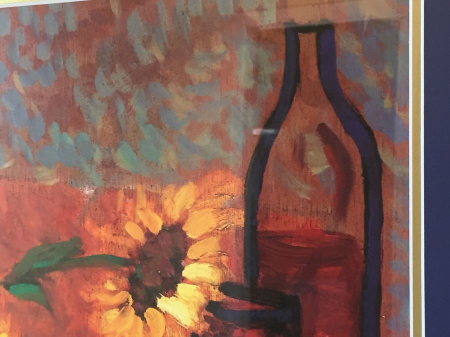 Nicely Framed Hand Signed Ackerman Artist Proof Print Modern Impressionistic Style [Photo 4]