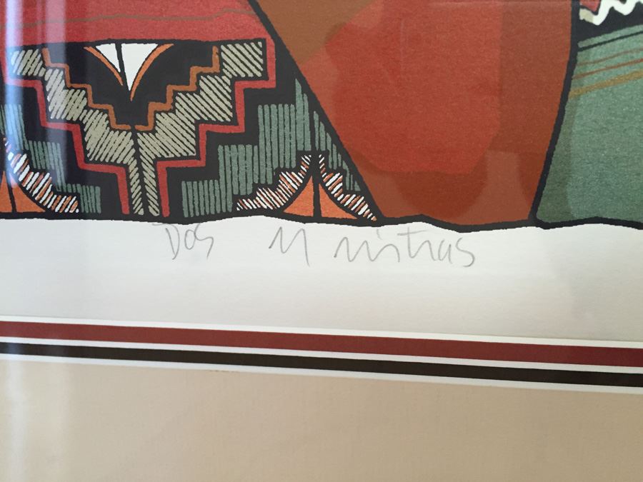 Amado Pena Hand Signed Limited Edition Print Serigraph 65/65 Nicely Framed Estimate $2,000 [Photo 12]