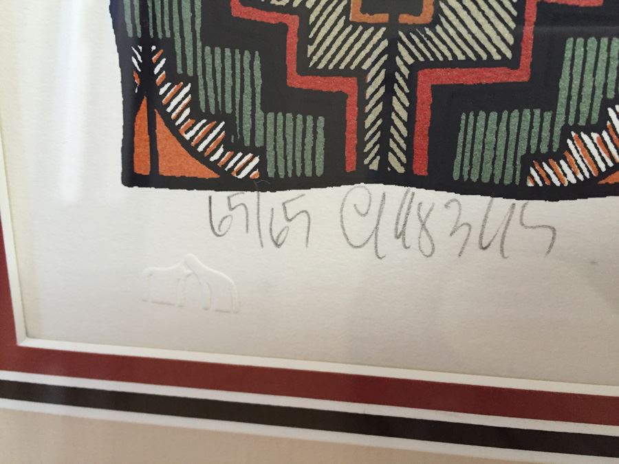 Amado Pena Hand Signed Limited Edition Print Serigraph 65/65 Nicely Framed Estimate $2,000 [Photo 3]