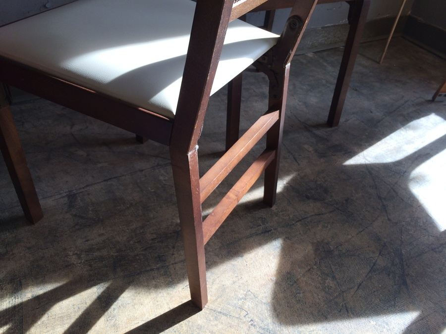 Mid-Century Folding Chairs with Cane Back [Photo 7]