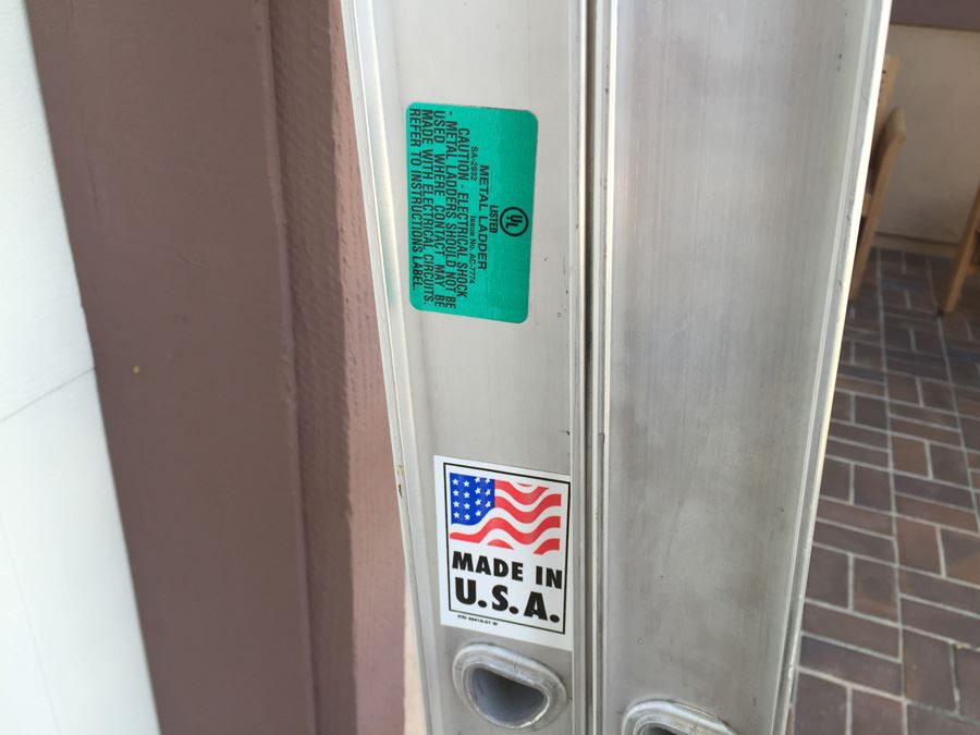 Werner Aluminum Extension Ladder Total Length 16Ft Working Length 13Ft Like New [Photo 6]