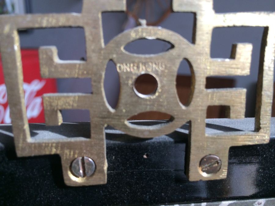 Hand Painted and Signed 4-Panel Vintage Oriental Gold Leaf Tree Blossom Screen [Photo 13]