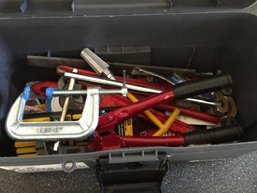 Akro-Mils Lifetime Warranty Toolbox Filled With Tools  [Photo 3]