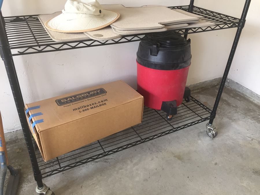 Large Metal Shelving In Black 78In Tall [Photo 3]