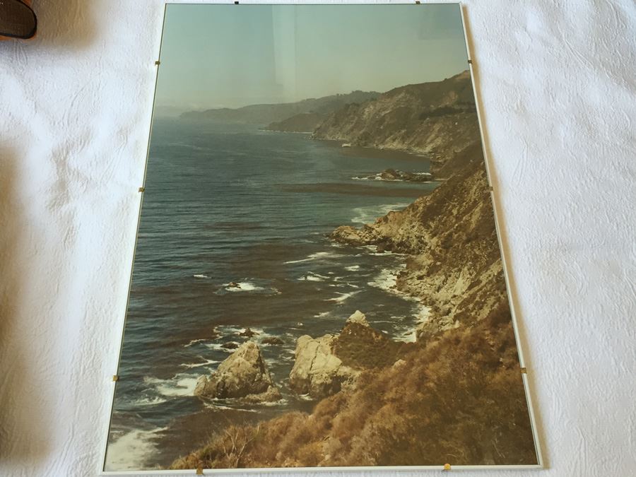 Pair Of Framed Vintage California Coastal Photographs [Photo 2]