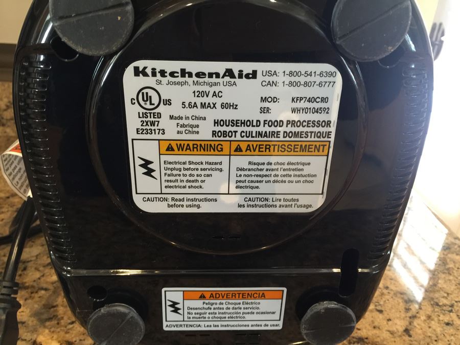 KitchenAid Household Food Processor Model KFP740CR0 Excellent Condition how-to-assemble-the-new-kitchenaid-metal-food-grinder-attachment-youtube