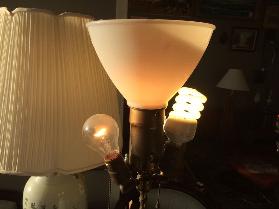 Large Asian Hand Painted Lamps - Almost 4' Tall! [Photo 19]