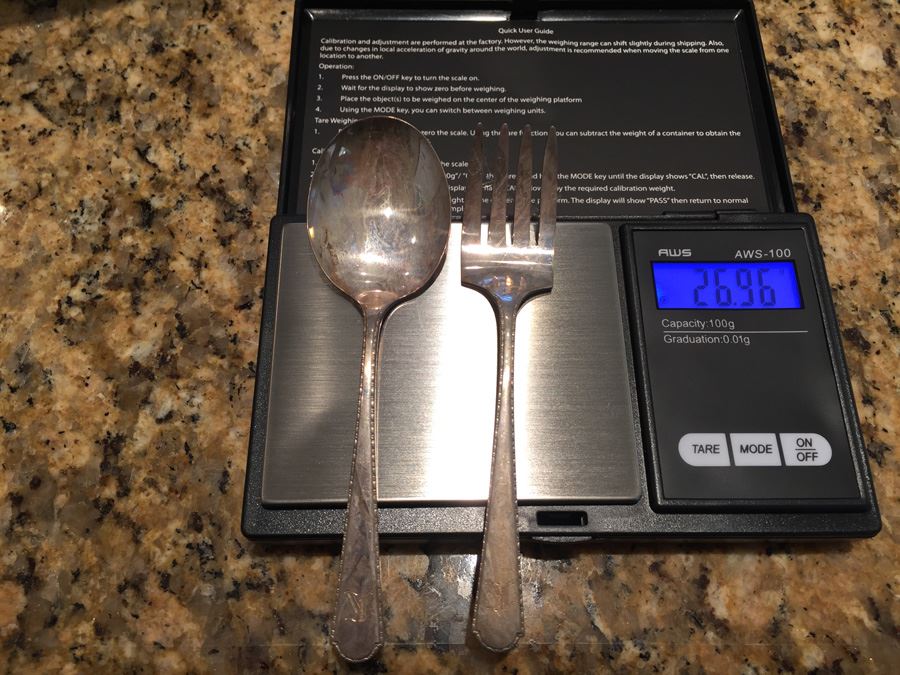 Sterling Silver Fork And Spoon Weighs 26.96g Apx $13 MV [Photo 3]