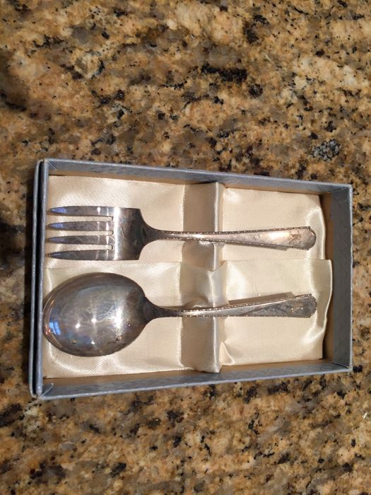 Sterling Silver Fork And Spoon Weighs 26.96g Apx $13 MV [Photo 1]