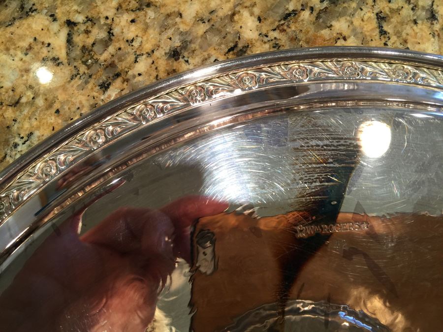 WM Rogers Pedestal Cake Plate Stand [Photo 3]