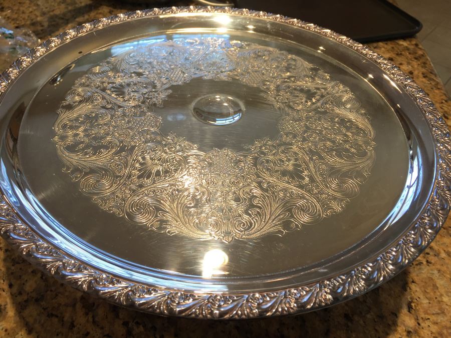 WM Rogers Pedestal Cake Plate Stand [Photo 2]