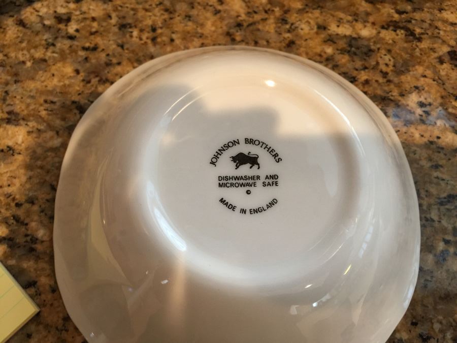 60-Piece Johnson Bros China Set Made In England [Photo 2]