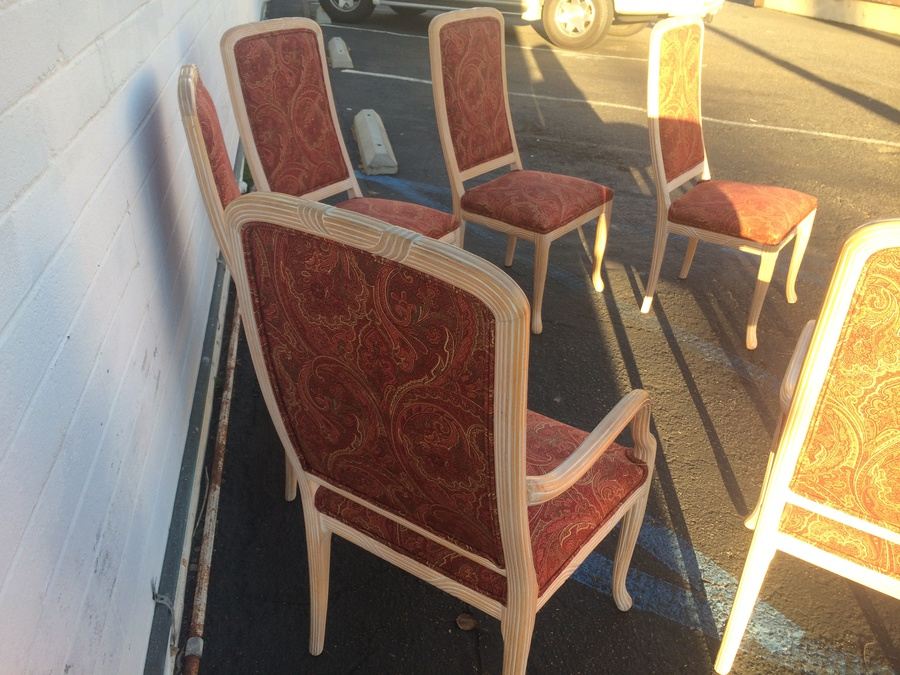 Set of 6 Beach Cottage Wooden Dining Chairs [Photo 6]