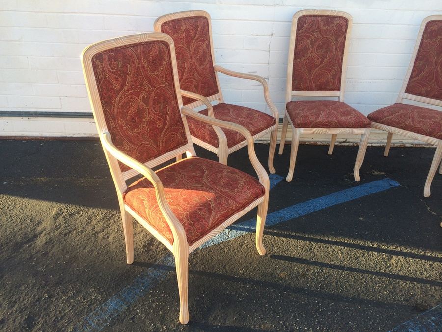 Set of 6 Beach Cottage Wooden Dining Chairs [Photo 2]