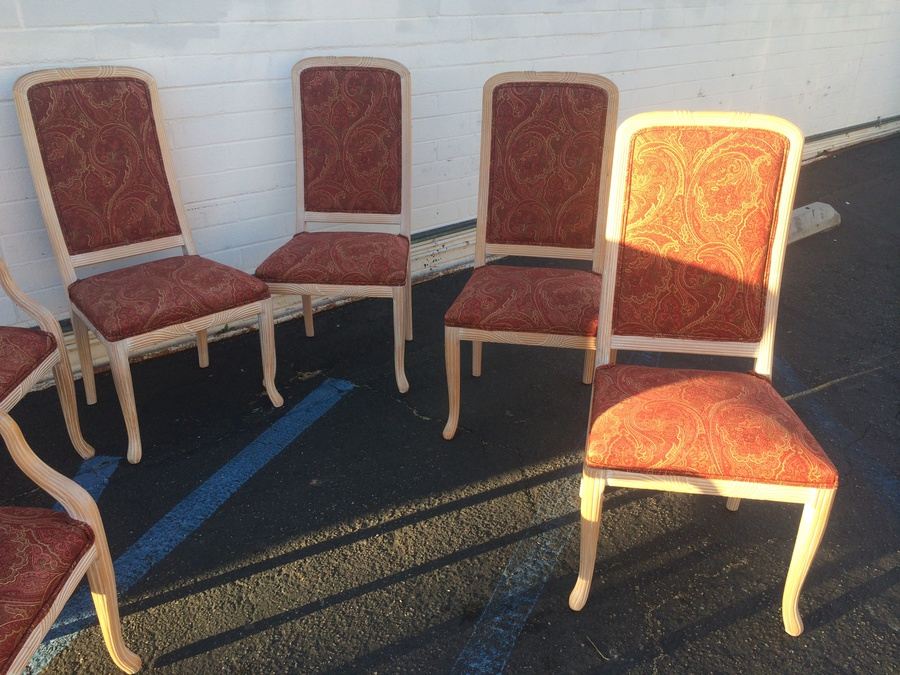 Set of 6 Beach Cottage Wooden Dining Chairs [Photo 3]