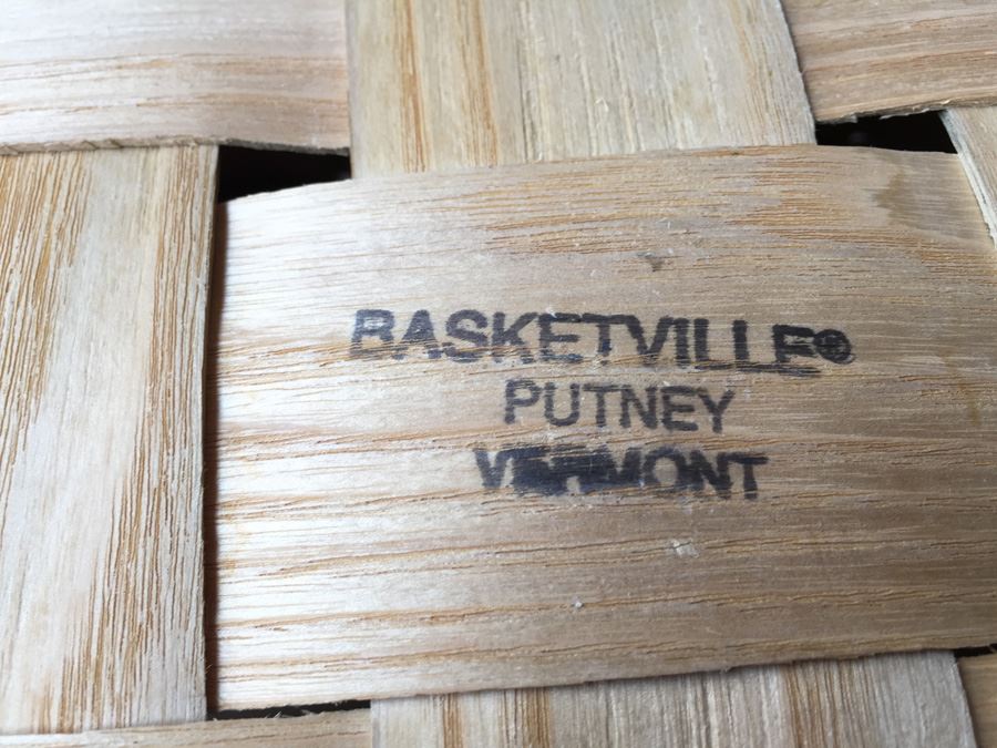 Woven Picnic Basket Basketville Putney Vermont [Photo 4]