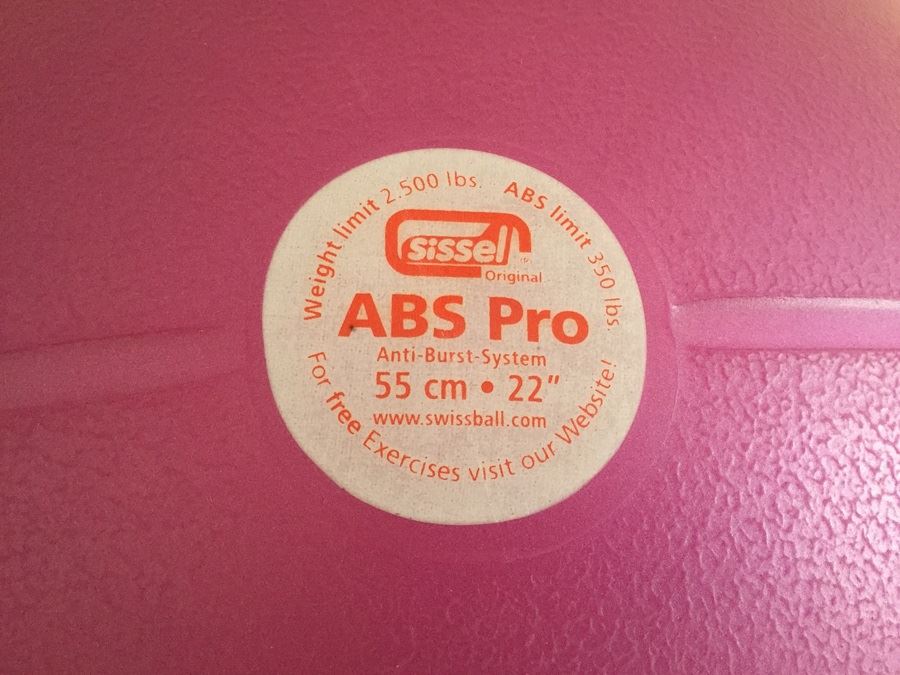 Exercise Lot With Sissel Abs Pro Ball, Free Weights And Books [Photo 7]