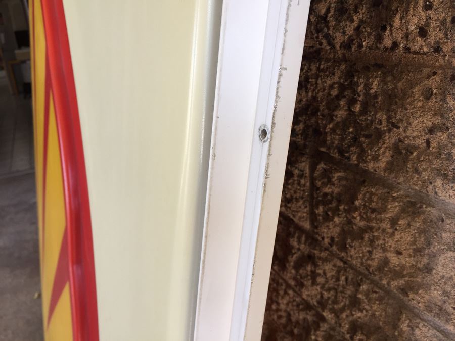 Large Shell Gas Station Sign Aluminum Frame With Plastic Sign [Photo 6]