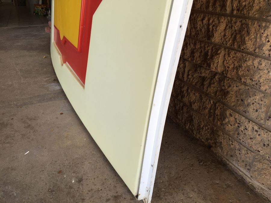Large Shell Gas Station Sign Aluminum Frame With Plastic Sign [Photo 8]