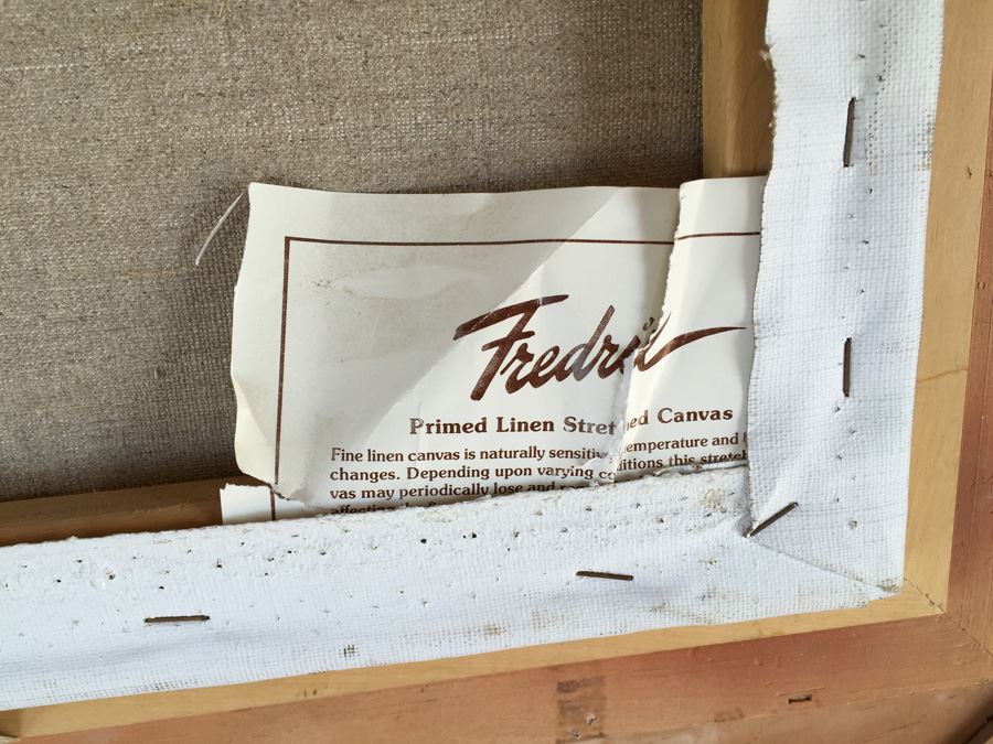 Signed Original Oil Painting Titled 'The Hunters' By Harold Hopkinson (American, 1918 - 2000) [Photo 15]