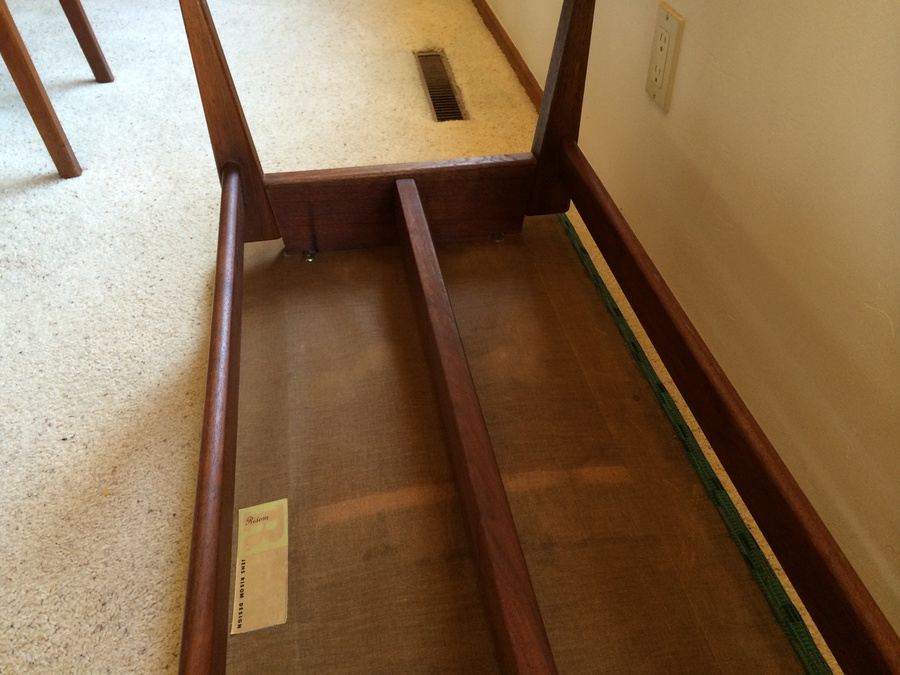 Jens Risom Floating Upholstered Bench w/ Original Upholstery and Label [Photo 13]