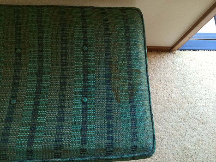 Jens Risom Floating Upholstered Bench w/ Original Upholstery and Label [Photo 8]