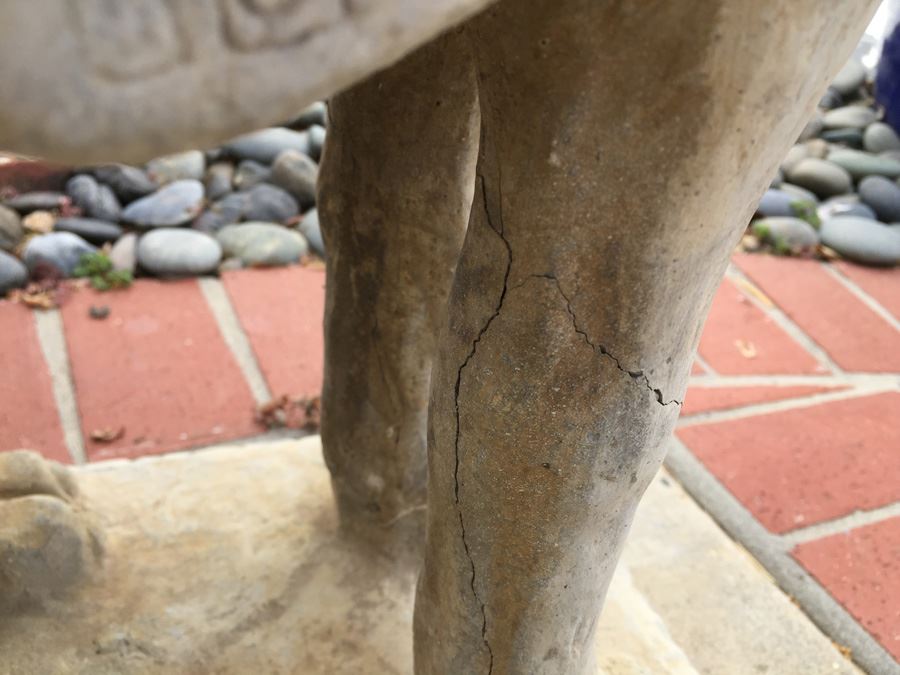 Vintage Cement Camel Garden Plant Stand [Photo 10]