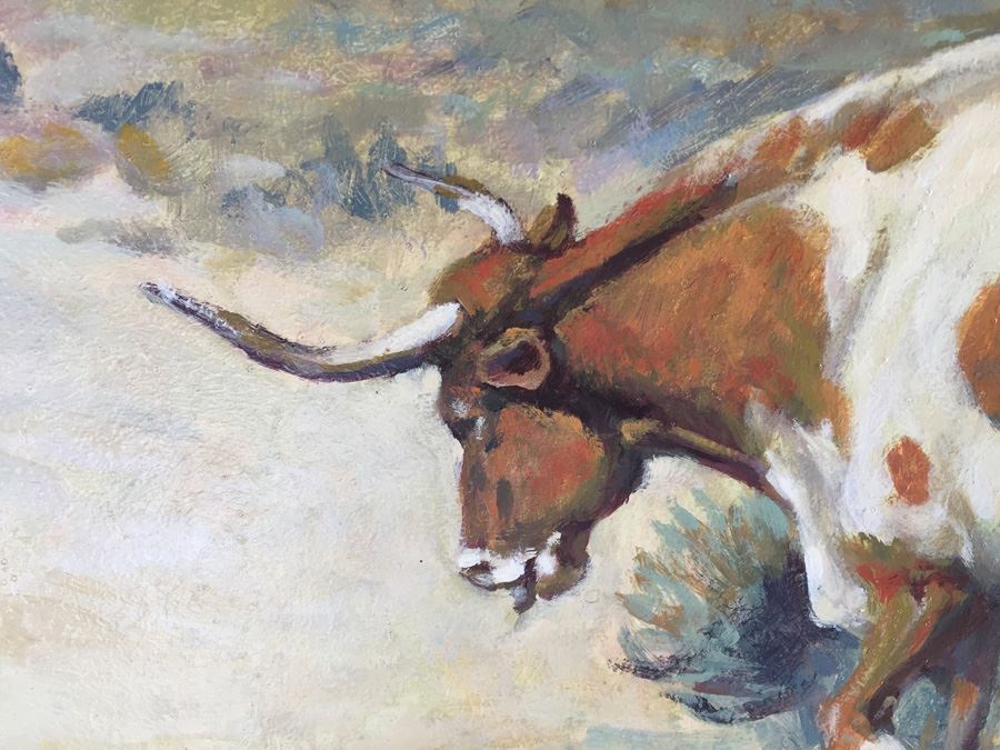 Original Oil Painting Titled 'Defiance' By Ron Crooks (1925 - 2006) Estimate $1,500-$2,500 [Photo 6]