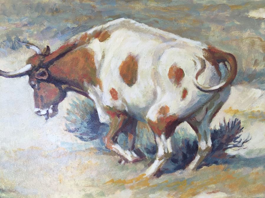 Original Oil Painting Titled 'Defiance' By Ron Crooks (1925 - 2006) Estimate $1,500-$2,500 [Photo 7]