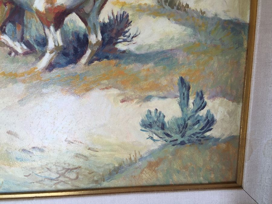 Original Oil Painting Titled 'Defiance' By Ron Crooks (1925 - 2006) Estimate $1,500-$2,500 [Photo 8]