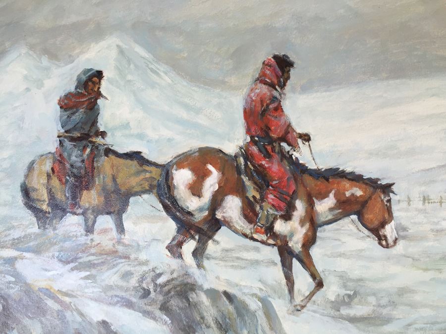 Original Oil Painting Titled 'Need For Shelter' By Ron Crooks (1925 - 2006) Estimate $1,500-$2,500 [Photo 2]