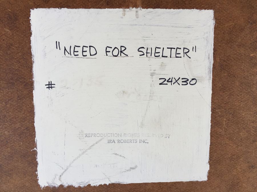 Original Oil Painting Titled 'Need For Shelter' By Ron Crooks (1925 - 2006) Estimate $1,500-$2,500 [Photo 10]
