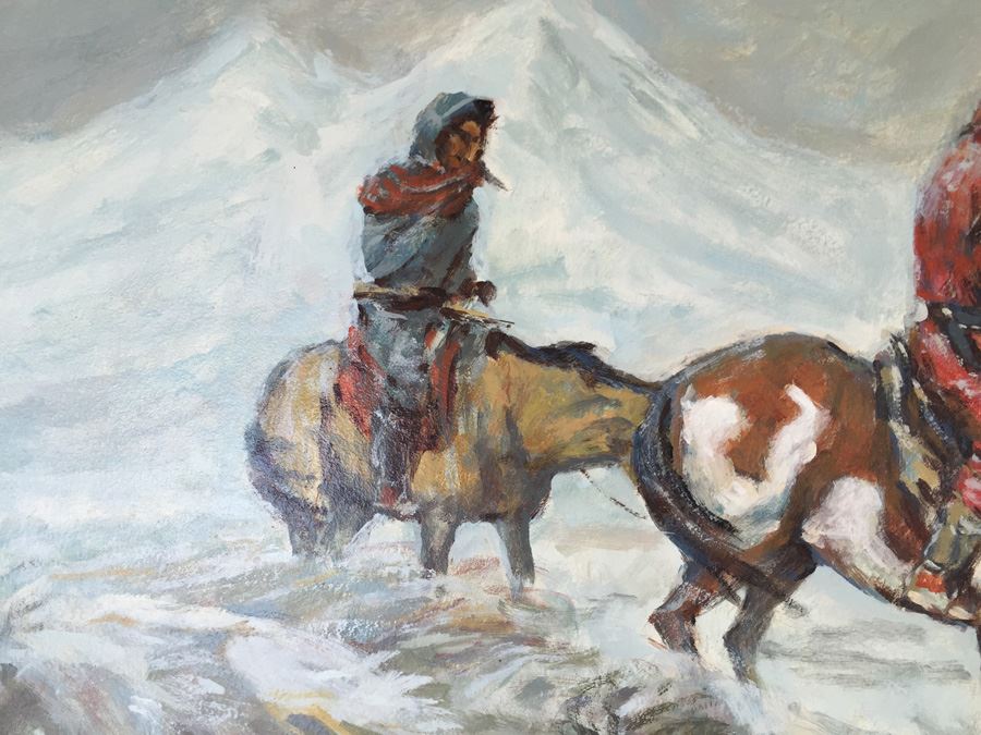 Original Oil Painting Titled 'Need For Shelter' By Ron Crooks (1925 - 2006) Estimate $1,500-$2,500 [Photo 4]
