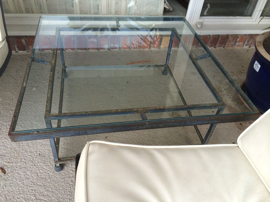 Lee Woodard Patio Set - 2 Sofas + Side Table [Photo 6]