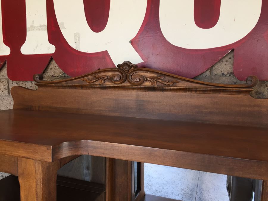 Antique Cabinet With Beveled Mirror Estimate $400-$600 [Photo 6]