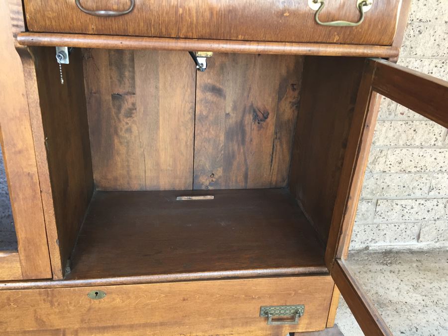 Antique Cabinet With Beveled Mirror Estimate $400-$600 [Photo 15]