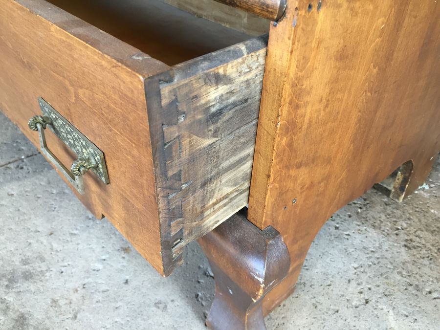 Antique Cabinet With Beveled Mirror Estimate $400-$600 [Photo 14]