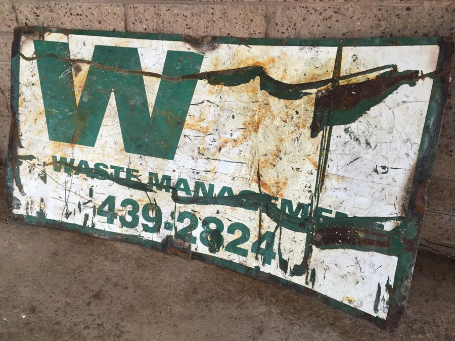 Waste Management Thick Metal Sign [Photo 6]