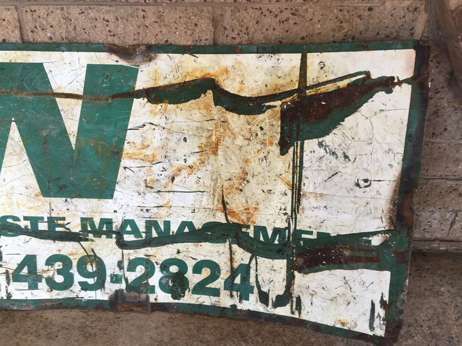 Waste Management Thick Metal Sign [Photo 3]